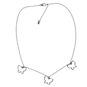 Elegant Silver Butterfly Necklace